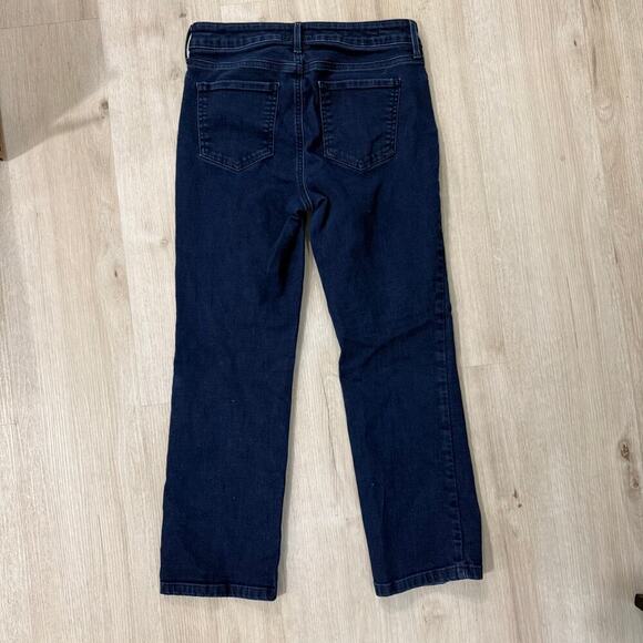 NYDJ Marilyn Straight Jeans Cropped in Cooper Blue Size 4 - Picture 2 of 7